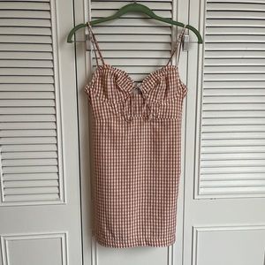 gingham kitty bustier UO dress